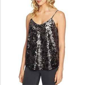1. State NEW Bronze Sequin Cami Tank Top